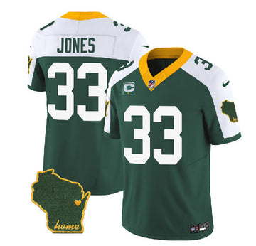 Aaron Jones Green Bay Packers green Vapor jersey