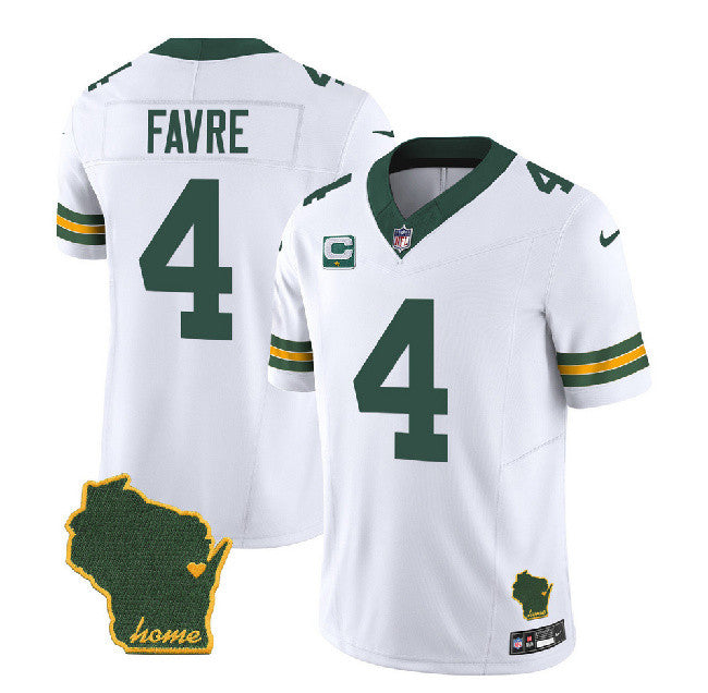 Brett Favre Green Bay Packers white Untouchable jersey