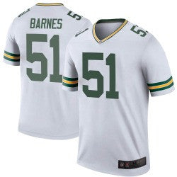 Krys Barnes Green Bay Packers white Color Rush jersey