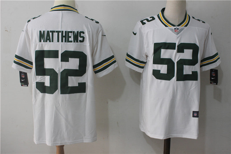 Clay Matthews Green Bay Packers white Vapor jersey