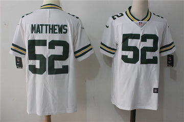 Clay Matthews Green Bay Packers white Vapor jersey
