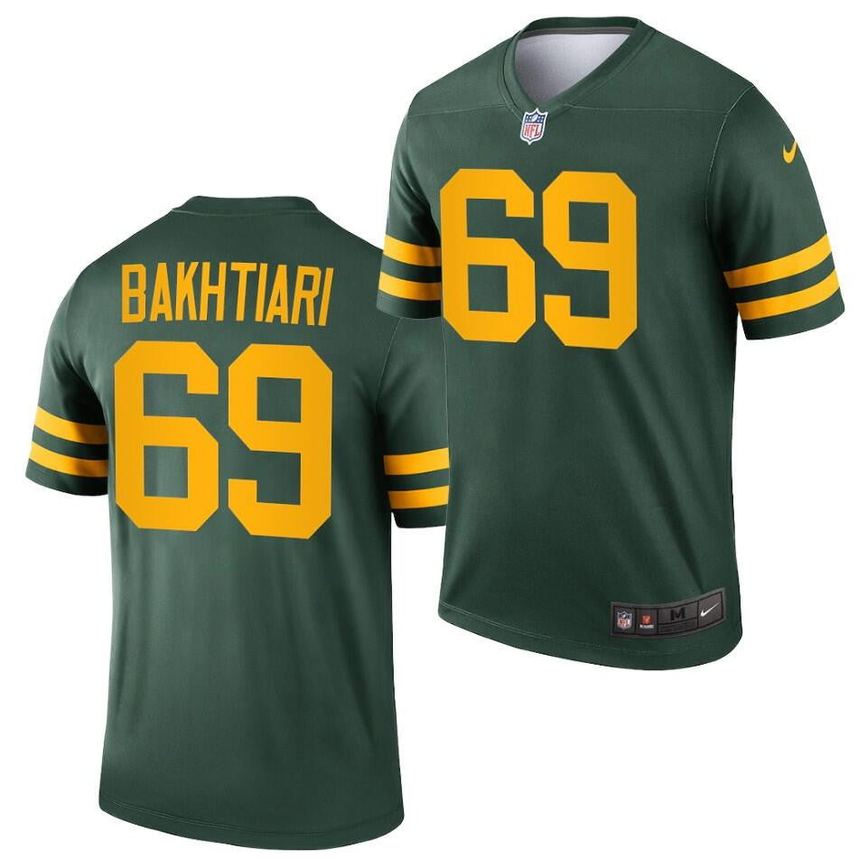 David Bakhtiari Green Bay Packers green Legend jersey