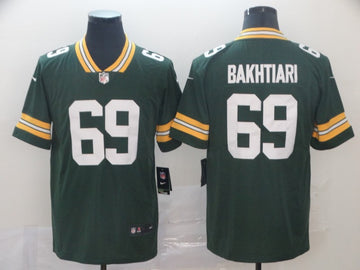 David Bakhtiari Green Bay Packers green Vapor jersey