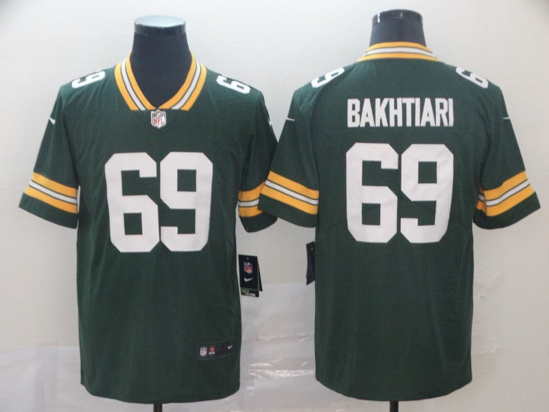 David Bakhtiari Green Bay Packers green Vapor jersey
