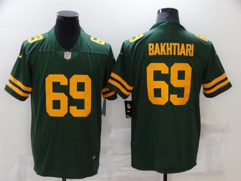 David Bakhtiari Green Bay Packers green Vapor jersey