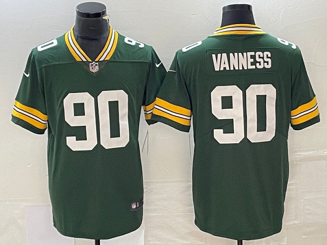 Lukas Van Ness Green Bay Packers green Vapor jersey