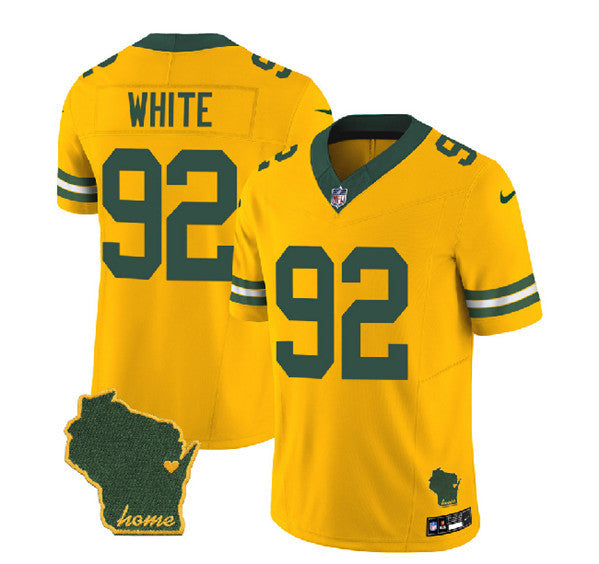 Reggie White Green Bay Packers gold Vapor jersey