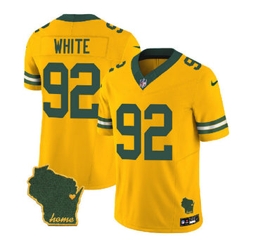 Reggie White Green Bay Packers gold Vapor jersey