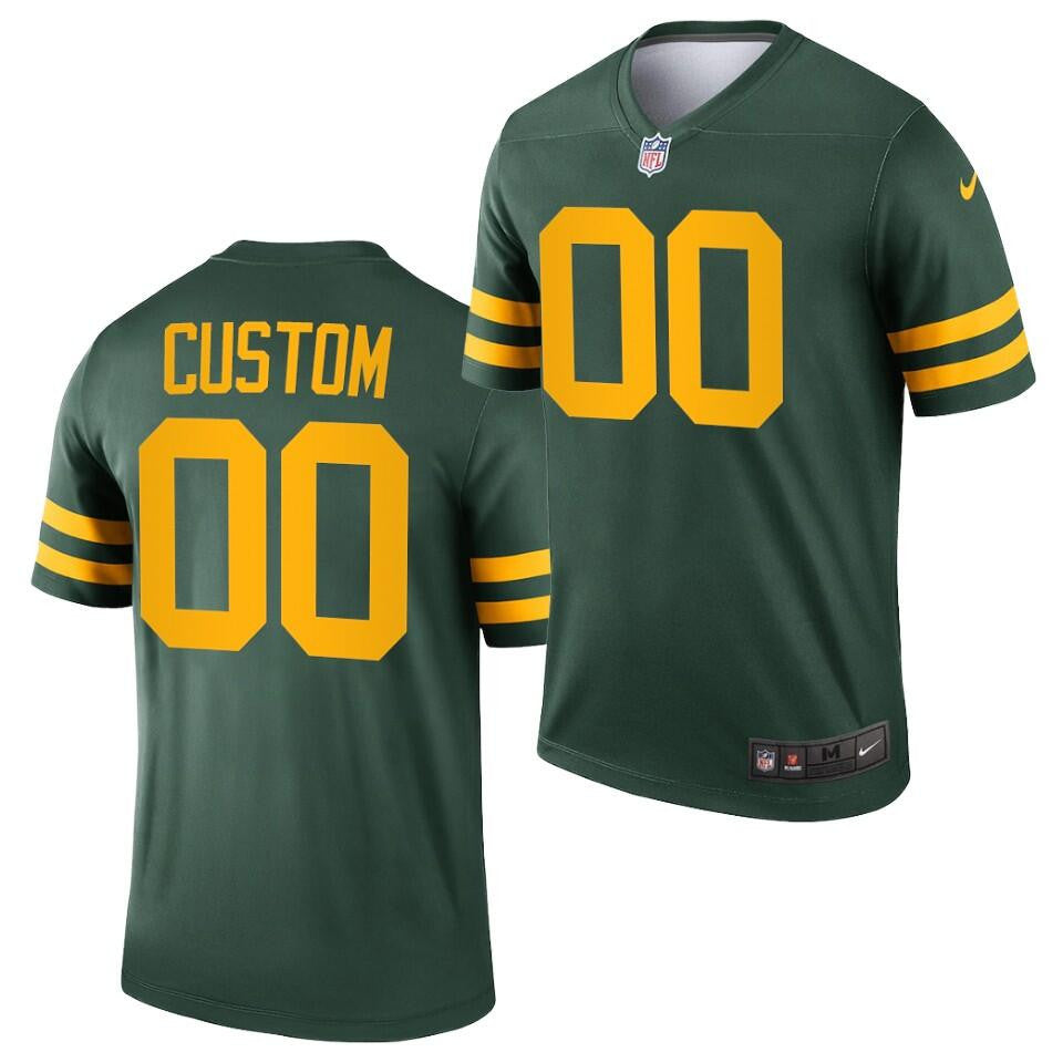 Custom Green Bay Packers green Legend jersey