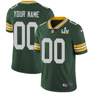 Custom Green Bay Packers green Limited jersey