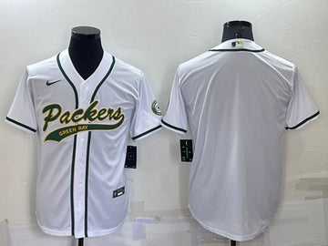 Custom Green Bay Packers white jersey