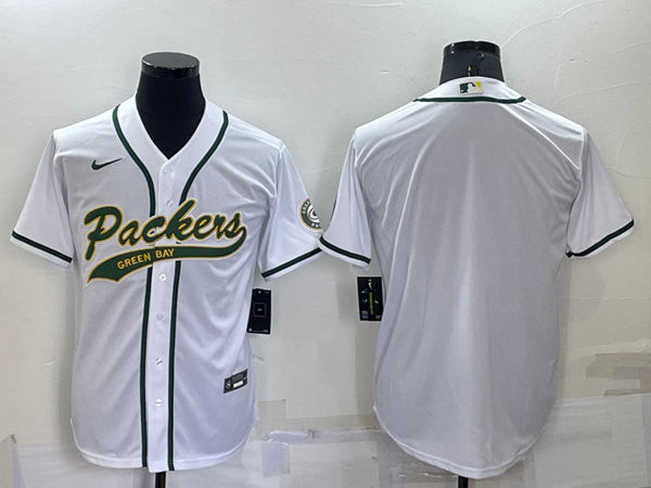 Custom Green Bay Packers white jersey
