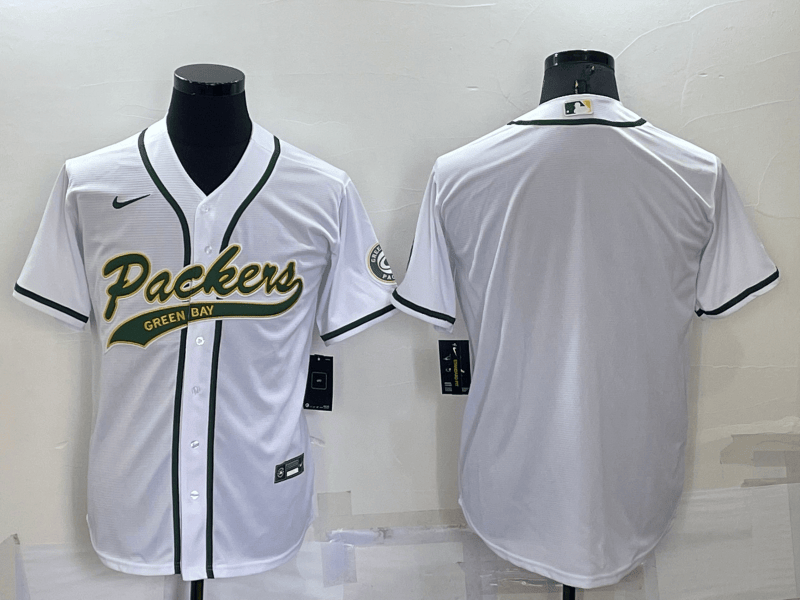 Custom Green Bay Packers white jersey