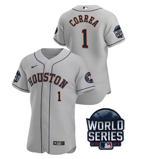Carlos Correa Houston Astros gray jersey