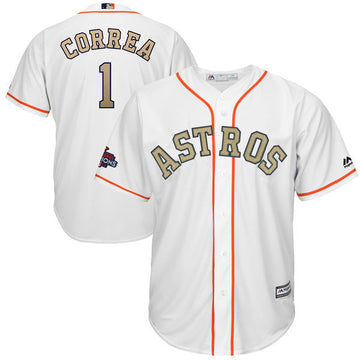 Carlos Correa Majestic Houston Astros white jersey