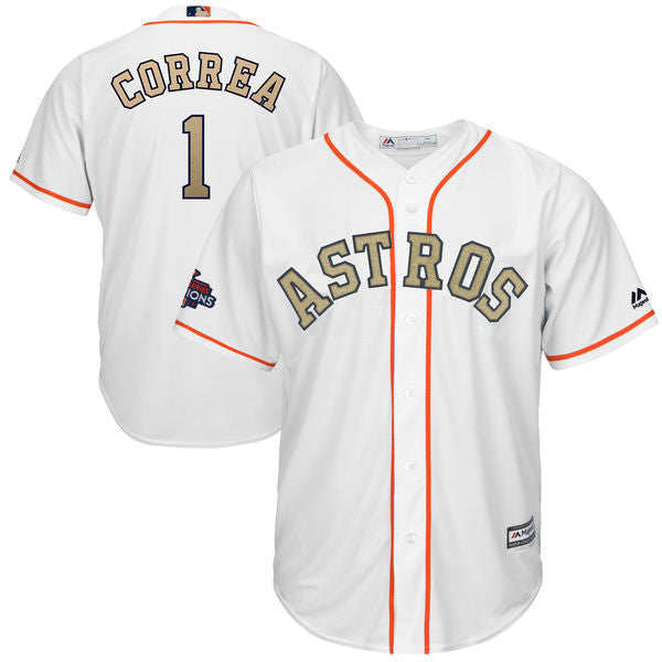 Carlos Correa Majestic Houston Astros white jersey