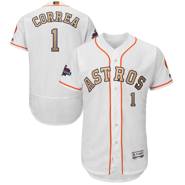 Carlos Correa Majestic Houston Astros white jersey