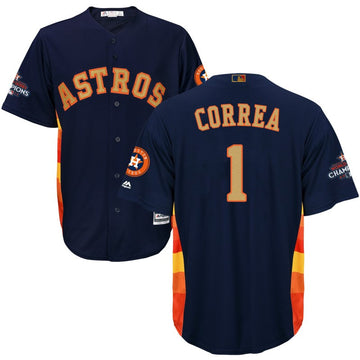 Carlos Correa Houston Astros navy jersey