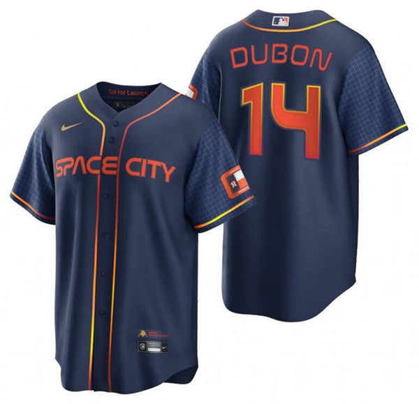 Mauricio Dubón Houston Astros navy City Connect jersey