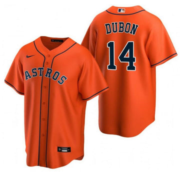 Mauricio Dubón Houston Astros orange jersey