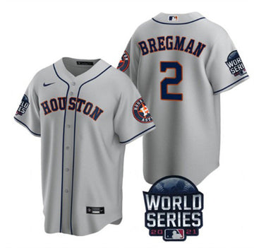 Alex Bregman Houston Astros gray jersey