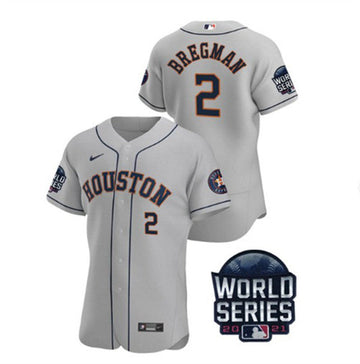 Alex Bregman Houston Astros gray jersey
