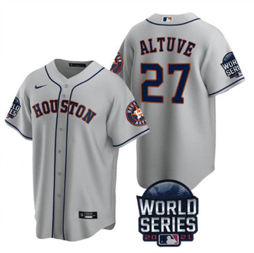 Jose Altuve Houston Astros gray jersey