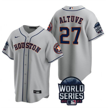 Jose Altuve Houston Astros gray jersey