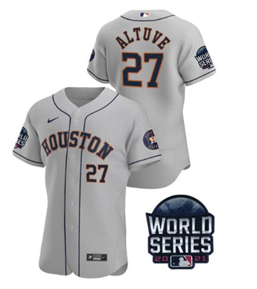 Jose Altuve Houston Astros gray jersey