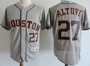 Jose Altuve Houston Astros gray Elite jersey
