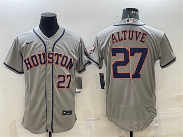 Jose Altuve Houston Astros grey jersey