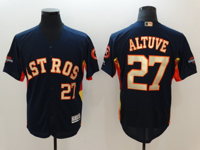 Jose Altuve Houston Astros navy jersey