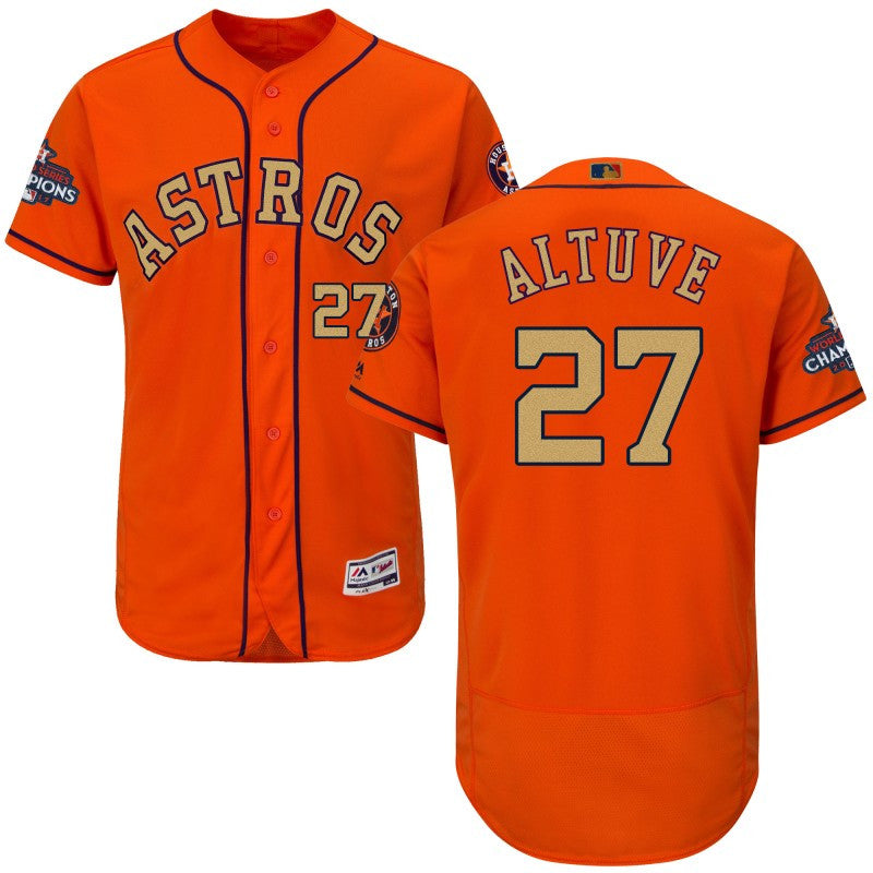Jose Altuve Houston Astros orange jersey
