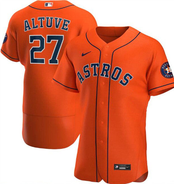 Jose Altuve Houston Astros orange jersey
