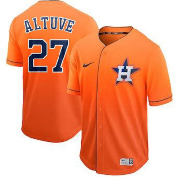 Jose Altuve Tuve Houston Astros orange jersey