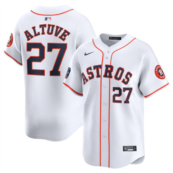Jose Altuve Houston Astros white Limited jersey