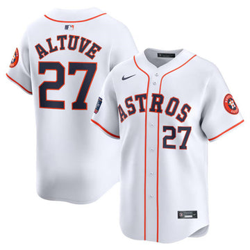 Jose Altuve Houston Astros white Limited jersey