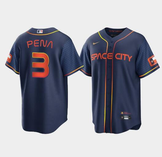 Jeremy Pena Houston Astros navy City Connect jersey
