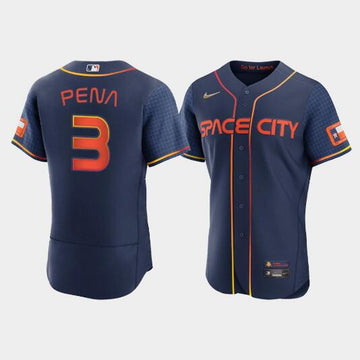 Jeremy Pena Houston Astros navy City Connect jersey