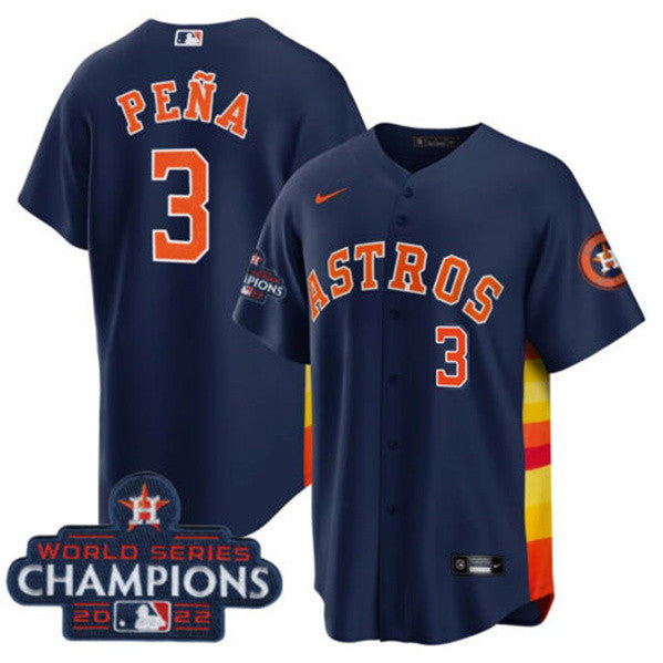 Jeremy Pena Houston Astros navy jersey