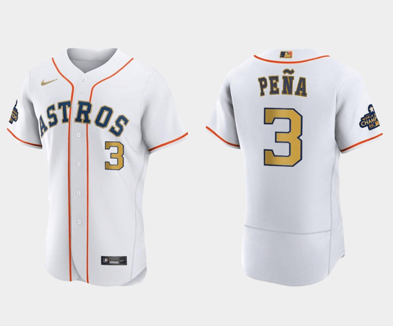 Jeremy Pena Houston Astros white jersey