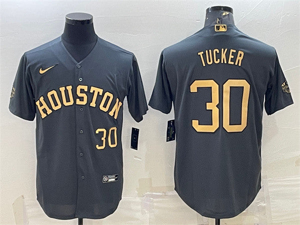 Kyle Tucker Houston Astros charcoal All-Star jersey