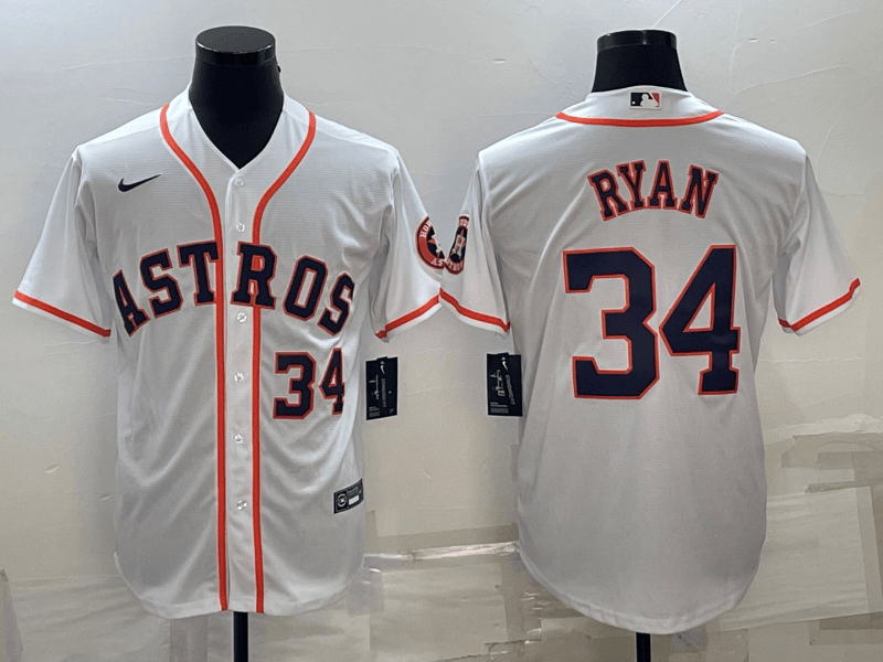Nolan Ryan Houston Astros white jersey