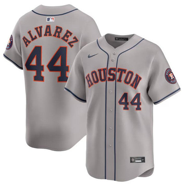 Yordan Alvarez Houston Astros gray Limited jersey