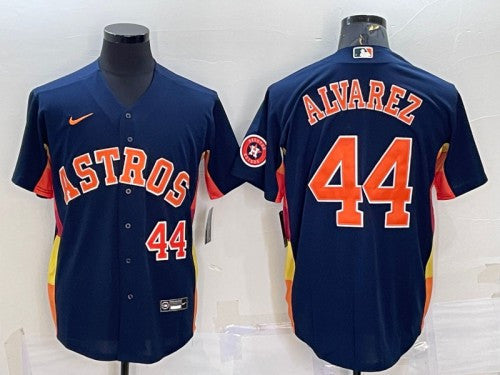 Yordan Alvarez Houston Astros navy jersey