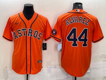 Yordan Alvarez Houston Astros orange jersey