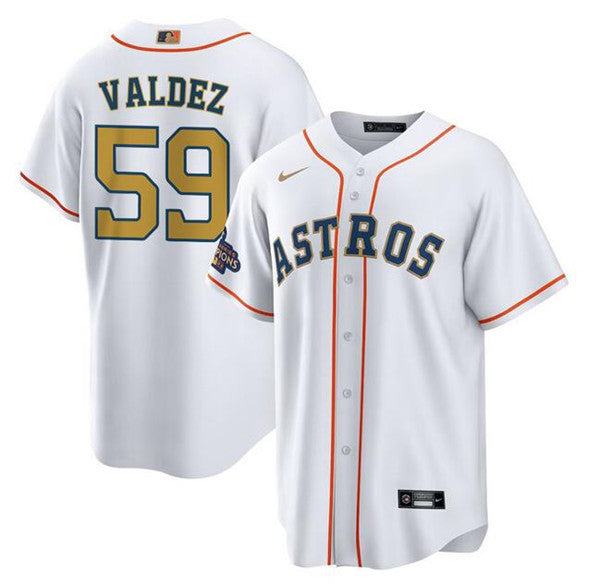 Framber Valdez Houston Astros white jersey
