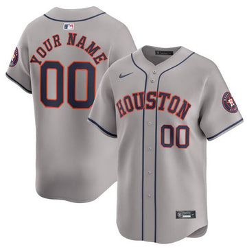 Custom Houston Astros gray Limited jersey