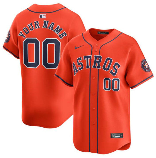 Custom Houston Astros orange Limited jersey