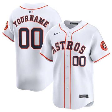 Custom Houston Astros white Limited jersey